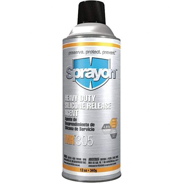 Sprayon - 16 Ounce Aerosol Can, Clear, Heavy-Duty Mold Release - Silicone Composition - Americas Tooling