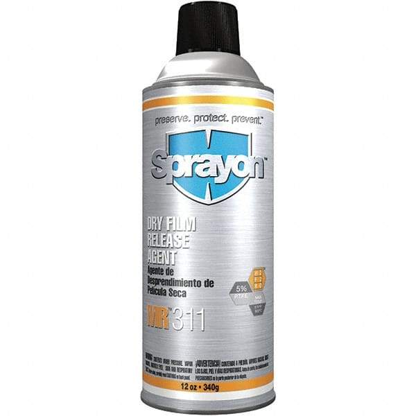 Sprayon - 16 Ounce Aerosol Can, White, General Purpose Mold Release - Dry Film Composition - Americas Tooling