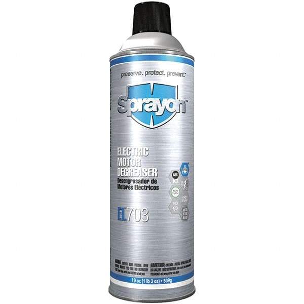 Sprayon - 19 Ounce Aerosol Electrical Grade Cleaner/Degreaser - Nonflammable - Americas Tooling