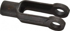 Gibraltar - 1/2-20 Thread, 1-1/8" Yoke Width, Carbon Steel, Tapped Yoke - 1/2" Hole Diam, 1-7/8" Hole Center to Neck, 15/16" Yoke Arm Height, 13/16" Neck Diam, 1-1/8" Neck Length, 3" OAL - Americas Tooling