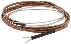 Thermo Electric - 0 to 1600°F, J Flexible, Thermocouple Probe - 3 Ft. Cable Length, Stripped Ends, 25 Inch Probe Sheath Length, 3 Sec Response Time - Americas Tooling