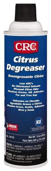 CRC - 20 oz Aerosol Cleaner/Degreaser - Aerosol, Citrus & Petroleum Distillate, Citrus - Americas Tooling