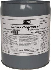 CRC - 5 Gal Bucket Cleaner/Degreaser - Liquid, Citrus & Petroleum Distillate, Citrus - Americas Tooling