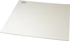 Made in USA - 12" Long, 12" Wide, 1/16" Thick, Silicone Rubber Foam Sheet - 45 to 55 Durometer, White, -20 to 500°F, 640 psi Tensile Strength, Adhesive Backing, Stock Length - Americas Tooling