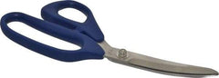 Heritage Cutlery - 3-1/4" LOC, 9" OAL Stainless Steel Standard Shears - Ambidextrous, Plastic Offset Handle, For Poultry Processing - Americas Tooling