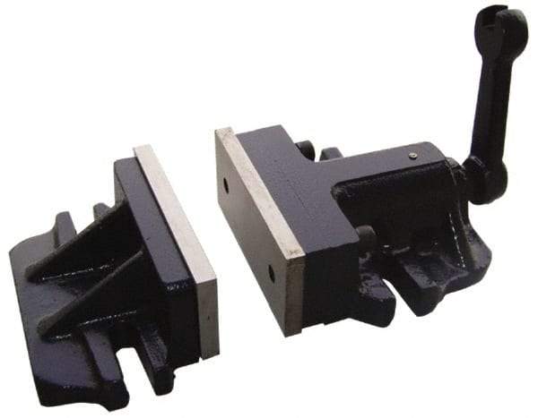 Interstate - 6" Jaw Width, Horizontal Stationary Machine Vise - Manual Operation, 1 Station, 13" Long x 2-29/32" Deep, 2-3/4" Jaw Height - Americas Tooling