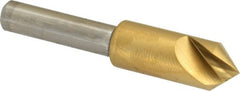 Melin Tool - 3/8" Head Diam, 1/4" Shank Diam, 1 Flute 82° Cobalt Countersink - Americas Tooling