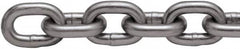 Peerless Chain - 100 Ft. Long, 3900 Lbs. Load Capacity, Carbon Steel High Test Chain - 4 Grade, 1.1 Inch Inside Long x 0.479 Inch Inside Wide - Americas Tooling