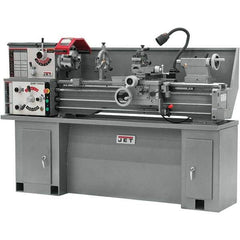 Jet - 13" Swing, 40" Between Centers, 230 Volt, Single Phase Bench Lathe - 5MT Taper, 2 hp, 70 to 2,000 RPM, 1-3/8" Bore Diam, 32" Deep x 47" High x 71" Long - Americas Tooling