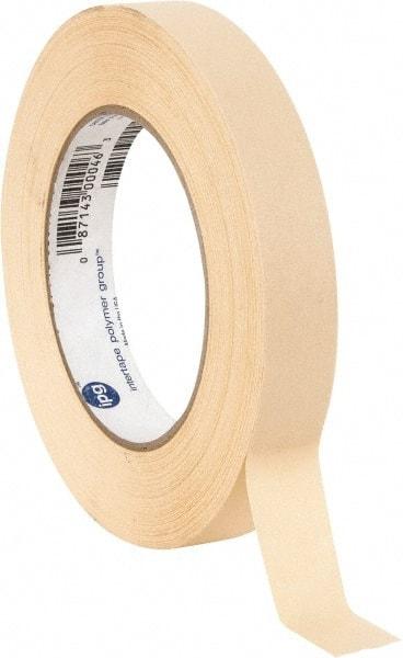 Intertape - 3/4" Wide x 60 Yd Long Tan Paper Masking Tape - Series PG5, 6.3 mil Thick, 25 In/Lb Tensile Strength - Americas Tooling