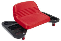 Whiteside - 275 Lb Capacity, 4 Wheel Creeper Seat with Tray - Steel, 18-1/4" Long x 14" High x 32" Wide - Americas Tooling