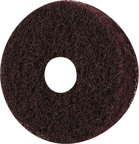 Merit Abrasives - 3" Diam, Medium Mounted Scrubber Buffing Wheel - 3 Ply, Medium Grade, 1/4" Shank Diam, 8,000 RPM - Americas Tooling