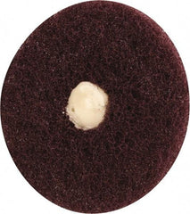 Merit Abrasives - 3" Diam, Medium Mounted Scrubber Buffing Wheel - 1 Ply, Very Fine Grade, 1/4" Shank Diam, 8,000 RPM - Americas Tooling