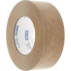 Made in USA - 2" x 60 Yd Tan Rubber Adhesive Sealing Tape - Paper Backing, 7 mil Thick - Americas Tooling