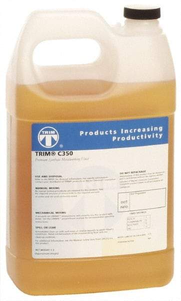 Master Fluid Solutions - Trim C350, 1 Gal Bottle Grinding Fluid - Synthetic, For Machining - Americas Tooling