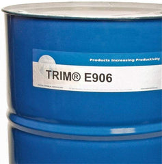 Master Fluid Solutions - Trim E906, 54 Gal Drum Emulsion Fluid - Water Soluble, For Cutting, Drilling, Tapping, Reaming - Americas Tooling