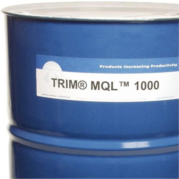 Master Fluid Solutions - Trim MQL 1000, 54 Gal Drum Cutting Fluid - Straight Oil, For Drilling, Milling, Reaming, Sawing, Tapping - Americas Tooling