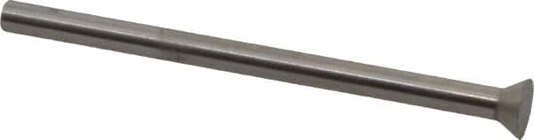 Dayton Lamina - 0.225" Head Diam, 1/8" Shank Diam, Quill Head, High Speed Steel Solid Mold Die Blank & Punch - 60° Head Angle, 0.0875" Head Height, 2" OAL, Blank Punch, KWX Series - Americas Tooling