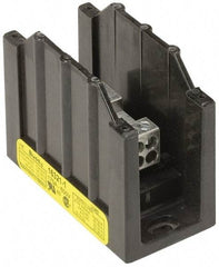 Cooper Bussmann - 1 Pole, 310 Amp, 350 kcmil-6 AWG (Cu/Al) Primary, 4-12 AWG (Al), 4-14 AWG (Cu) Secondary, Thermoplastic Power Distribution Block - 600 VAC/VDC, 1 Primary Connection, 1.96 Inch Long x 3.32 Inch Deep x 4 Inch High - Americas Tooling