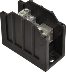 Cooper Bussmann - 1 Pole, 310 Amp, 350 kcmil-6 AWG (Cu/Al) Primary, 4-12 AWG (Al), 4-14 AWG (Cu) Secondary, Thermoplastic Power Distribution Block - 600 VAC/VDC, 1 Primary Connection, 1.96 Inch Long x 3.32 Inch Deep x 4 Inch High - Americas Tooling