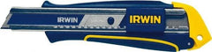 Irwin - Snap Utility Knife - Blue & Yellow Handle, 1 Blade Included - Americas Tooling