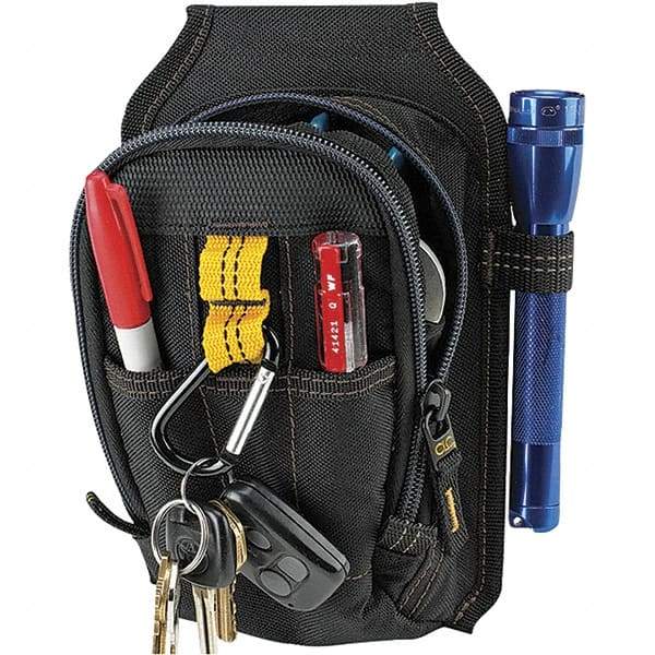 CLC - 9 Pocket Black Ballistic Polyester Mulit-Purpose Tool Carry All - 6" Wide x 4" Deep x 7" High - Americas Tooling