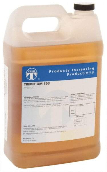 Master Fluid Solutions - Trim OM 303, 1 Gal Bottle Cutting Fluid - Straight Oil, For Thread Rolling, Thread-Form Tapping - Americas Tooling