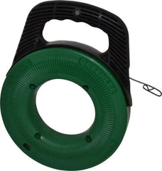 Greenlee - 65 Ft. Long x 1/8 Inch Wide, 0.045 Inch Thick, Steel Fish Tape - 400 Lb. Pulling Strength, Includes Case - Americas Tooling