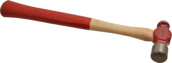 Proto - 1/2 Lb Head Ball Pein Hammer - Wood Handle with Red Laquer Grip, 12" OAL - Americas Tooling