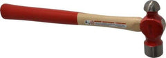 Proto - 1-1/2 Lb Head Ball Pein Hammer - Wood Handle with Red Laquer Grip, 15" OAL - Americas Tooling