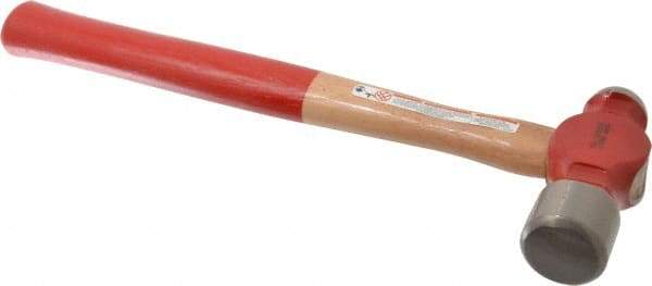 Proto - 2-1/2 Lb Head Ball Pein Hammer - Wood Handle with Red Laquer Grip, 16-3/8" OAL - Americas Tooling