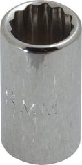 Proto - 1/4" Drive, Standard Hand Socket - 12 Points, 7/8" OAL, Chrome Finish - Americas Tooling