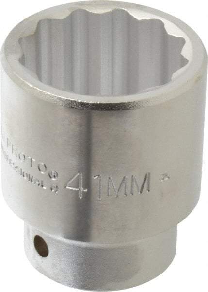 Proto - 3/4" Drive, Standard Hand Socket - 12 Points, 2-5/8" OAL, Chrome Finish - Americas Tooling