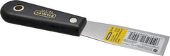 Stanley - 1-1/4" Wide Steel Putty Knife - Flexible, Nylon Handle, 7-1/2" OAL - Americas Tooling