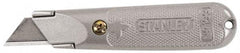 Stanley - Fixed Utility Knife - Aluminum Handle, 3 Blades Included - Americas Tooling