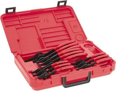 Proto - 12 Piece, Retaining Ring Pliers Set - 5-7/8, 5-3/4, 5-11/16, 5-7/8, 5-3/4, 5-11/16, 7-1/2, 7-3/8, 7-1/8, 9-1/4, 9 & 8-5/8" OAL - Americas Tooling