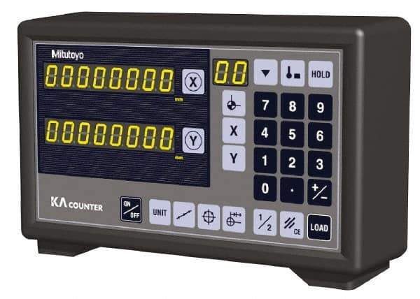 Mitutoyo - 2 Axes, Lathe & Milling Compatible DRO Counter - LED Display - Americas Tooling