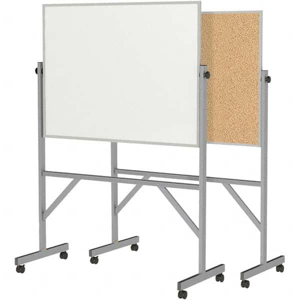 Ghent - Whiteboards & Magnetic Dry Erase Boards Type: Reversible Dry Erase/Corkboard Height (Inch): 78-1/4 - Americas Tooling