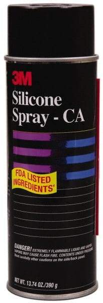 3M - 24 oz Aerosol Silicone Lubricant - Clear, 350°F Max - Americas Tooling