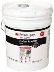 3M - 5 Gal Pail Red Elastomer Joint Sealant - 110°F Max Operating Temp, 24 hr Full Cure Time, Series Spray 200 - Americas Tooling