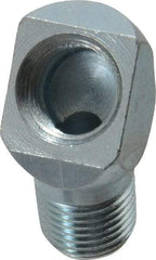 PRO-LUBE - 45° Head Angle, 1/8-27 NPT Steel Grease Fitting Adapter - 1/2" Hex - Americas Tooling