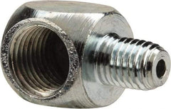 PRO-LUBE - 90° Head Angle, 1/4-27 NPT Steel Grease Fitting Adapter - 1/2" Hex - Americas Tooling