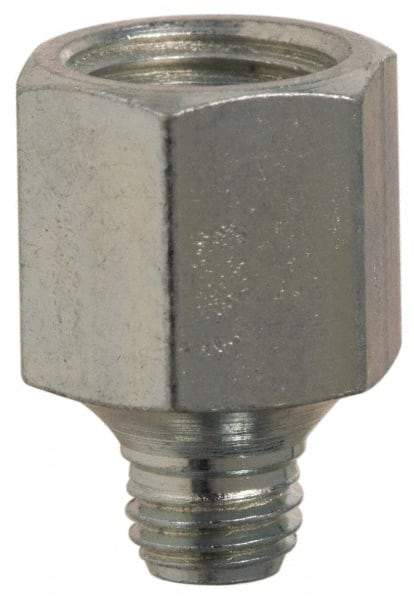 PRO-LUBE - Straight Head Angle, 1/4-28 NPT Steel Grease Fitting Adapter - 1/2" Hex - Americas Tooling