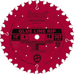 Freud - 10" Diam, 5/8" Arbor Hole Diam, 30 Tooth Wet & Dry Cut Saw Blade - Carbide-Tipped, Standard Round Arbor - Americas Tooling