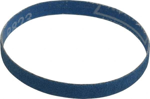 Norton - 1/2" Wide x 12" OAL, 60 Grit, Zirconia Alumina Abrasive Belt - Zirconia Alumina, Medium, Coated, X Weighted Cloth Backing, Series R823 - Americas Tooling