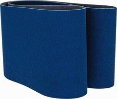 Norton - 6" Wide x 48" OAL, 80 Grit, Zirconia Alumina Abrasive Belt - Zirconia Alumina, Medium, Coated, Y Weighted Cloth Backing, Dry, Series R821 - Americas Tooling