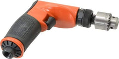 Dotco - 1/4" Keyed Chuck - Pistol Grip Handle, 3,200 RPM, 0.4 hp, 90 psi - Americas Tooling