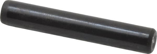 Holo-Krome - 1/4" Diam x 1-1/2" Pin Length 4000 Alloy Steel Oversized Dowel Pin - Black Luster Finish, C 47-58 & C 60 (Surface) Hardness, 1 Beveled & 1 Rounded End - Americas Tooling