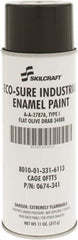 Ability One - Olive Drab, Flat, Enamel Spray Paint - 8 to 10 Sq Ft per Can, 11 oz Container - Americas Tooling