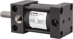 Parker - 1" Stroke x 1-1/4" Bore Double Acting Air Cylinder - 1/8 Port, 3/8-24 Rod Thread, 200 Max psi, -10 to 165°F - Americas Tooling